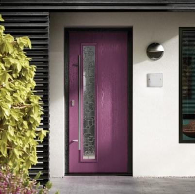 Purple Entrance Composite Door