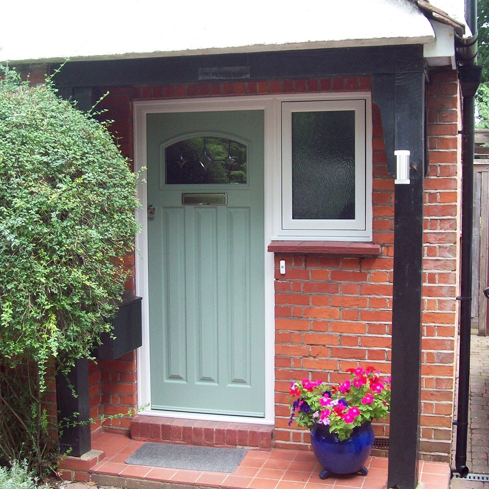 Sage green Distinction Composite door