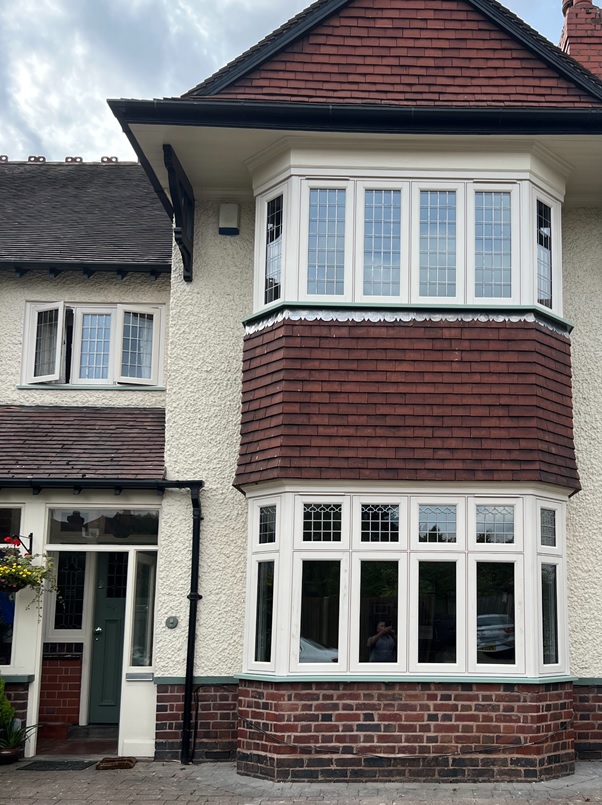 white flush front elevation